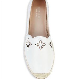 Kate Spade NY Grecian Leather Slip-On Espadrilles